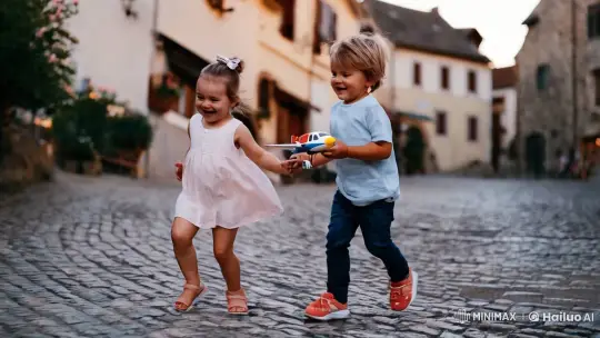 Village Childhood Friendship Captured in Aesthetic Film – AI Generated Video | Hailuo AI