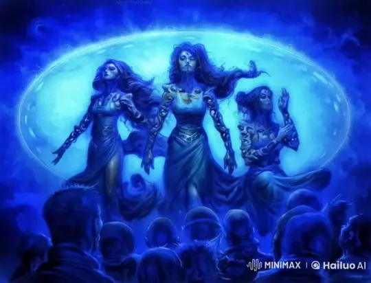 Mystical Women Perform in Ethereal Blue Setting – AI Generated Video | Hailuo AI