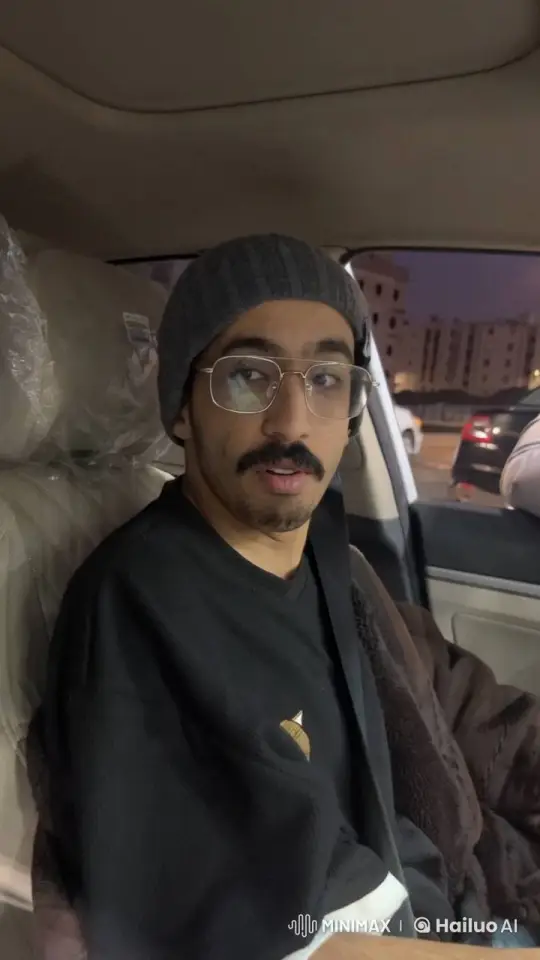 Man Contemplates in Car, Smoking at Night – AI Generated Video | Hailuo AI