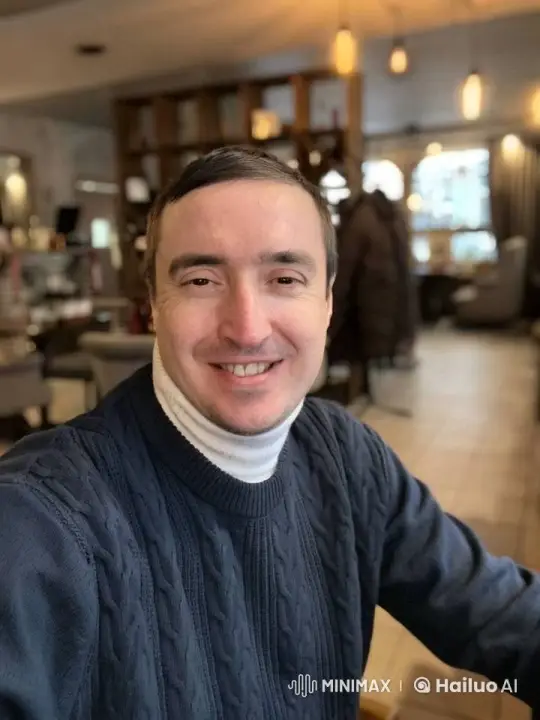 Man's Distress Turns Café Chaos Amid Emotional Outburst – AI Generated Video | Hailuo AI