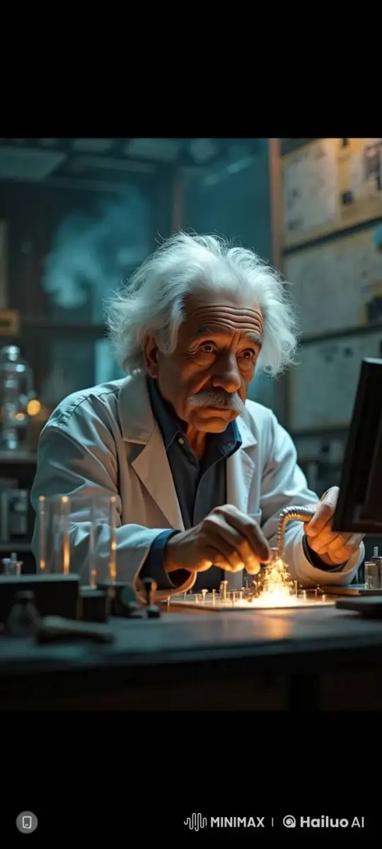 Elderly Scientist Conducts Precise Experiment – AI Generated Video | Hailuo AI