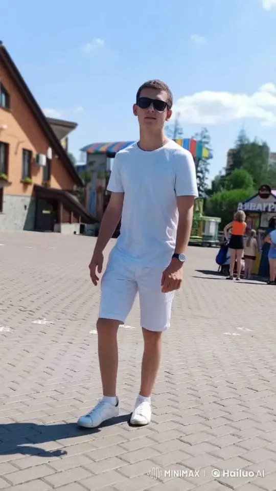 Young Man Runs Through Sunny Town in Live2D Animation – AI Generated Video | Hailuo AI