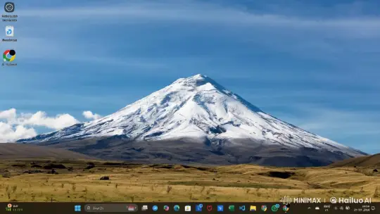 Tranquil Snow-Capped Mountain Scene with Dynamic Nature – AI Generated Video | Hailuo AI