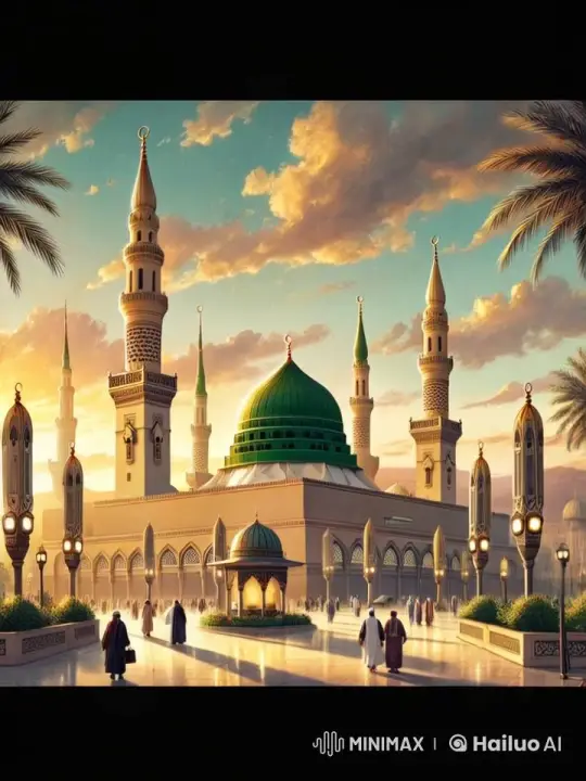 Tranquil Evening at a Majestic Mosque – AI Generated Video | Hailuo AI