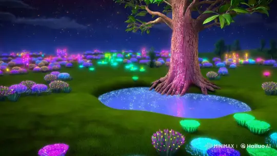 Boy Revives Ancient Tree in Enchanted Garden – AI Generated Video | Hailuo AI