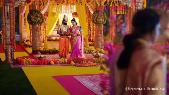 Ram-Sita Wedding: Aesthetic Grandeur in Film – AI Generated Video | Hailuo AI