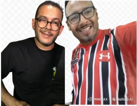 Two Men Share a Kiss in a Converging Split-Screen – AI Generated Video | Hailuo AI