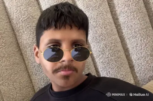 Man in Sunglasses Smokes Cigarette Calmly – AI Generated Video | Hailuo AI