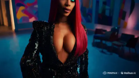 Nicki Minaj Showcases Bold Fashion in Artistic Video Clip – AI Generated Video | Hailuo AI