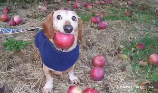 Dog in Blue Sweater Surprised by Passing Missile – AI Generated Video | Hailuo AI