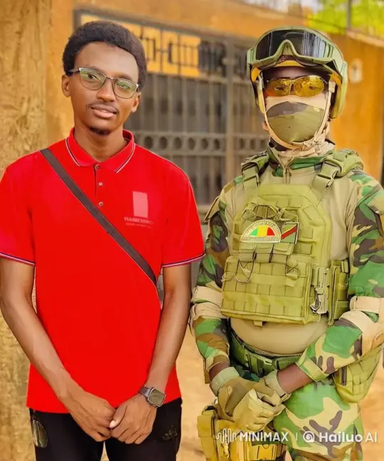 Soldier and Civilian Share Friendship Hug – AI Generated Video | Hailuo AI