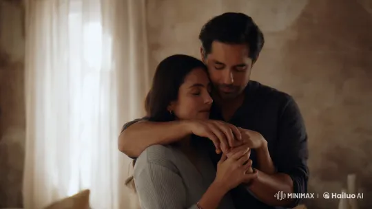 Intimate Embrace Captured in Serene, Dreamy Setting – AI Generated Video | Hailuo AI