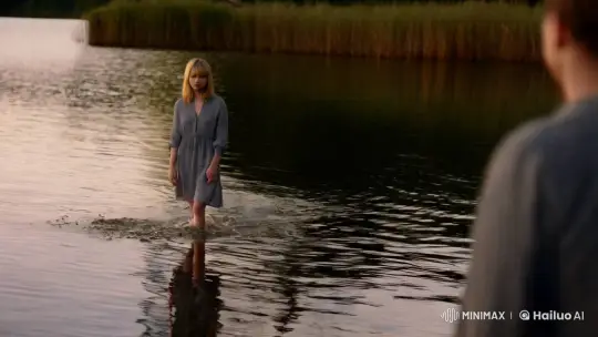 Anna Faris Glides Over Water in Ethereal Scene – AI Generated Video | Hailuo AI
