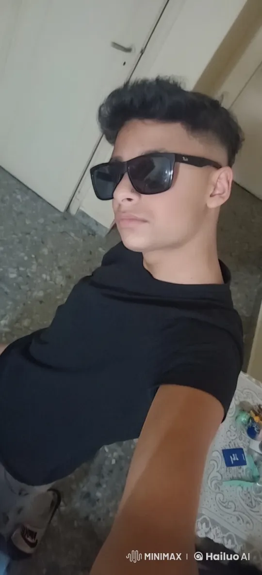 Boy Poses for Selfie, Surprised by Affectionate Kiss – AI Generated Video | Hailuo AI