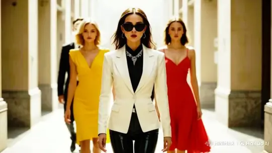 Title: "Sophisticated Women in Elegant Stride" – AI Generated Video | Hailuo AI