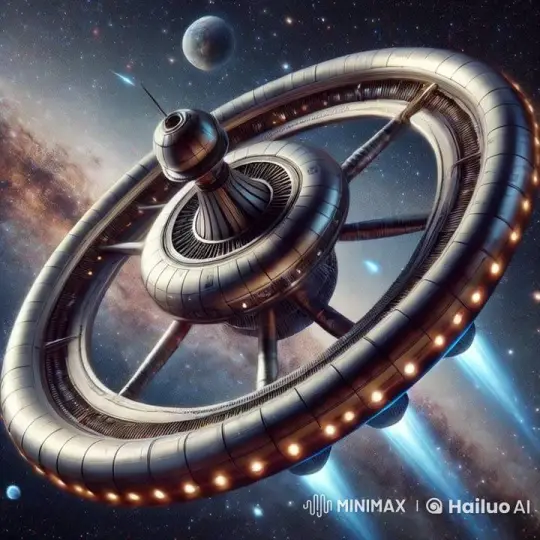 Spaceship Activates Warp Drive in Futuristic Display – AI Generated Video | Hailuo AI