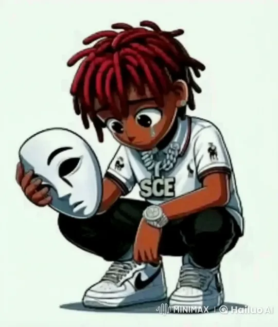 Red Dreadlocks Character in Emotional Live2D Animation – AI Generated Video | Hailuo AI