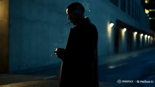 Contemplative Figure in Urban Alleyway – AI Generated Video | Hailuo AI