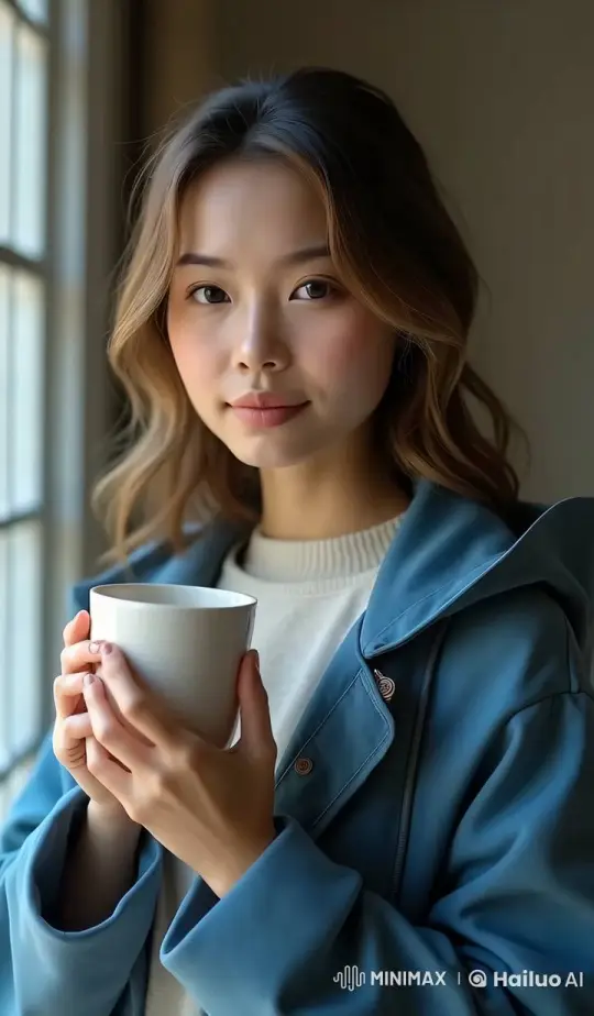 Tranquil Morning with Serene Woman and Warm Light – AI Generated Video | Hailuo AI