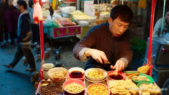 Street Vendor's Nightmare: Rats and Reptiles Invade Snack Cart – AI Generated Video | Hailuo AI