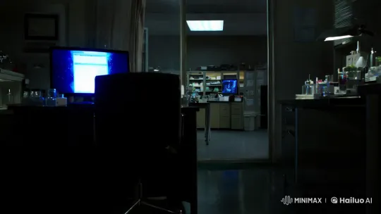 Cinematic Clip of a Research Lab with a Mysterious Creature – AI Generated Video | Hailuo AI