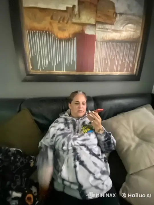 Woman on Couch Kissed by Man, Shows Affection – AI Generated Video | Hailuo AI