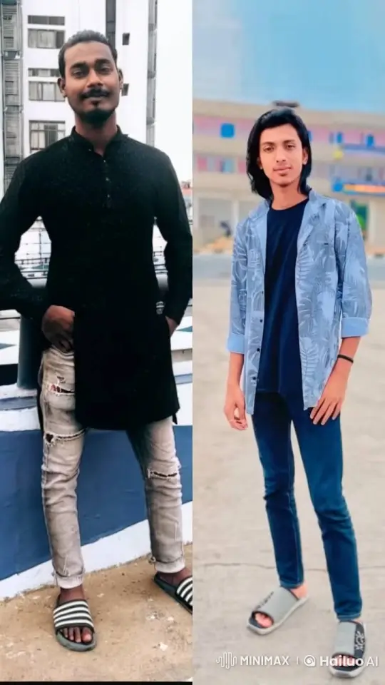 Young Men Share Affectionate Moment in Outdoor Setting – AI Generated Video | Hailuo AI