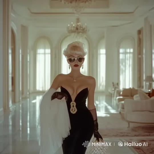 Elegant Woman in Luxurious Living Room - Live2D Animation – AI Generated Video | Hailuo AI