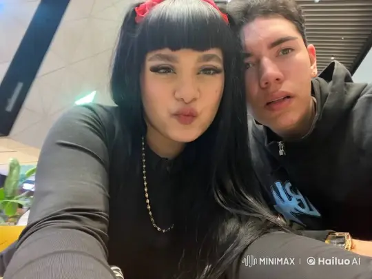Woman Reacts to Foreground Couple's Intimate Kiss – AI Generated Video | Hailuo AI