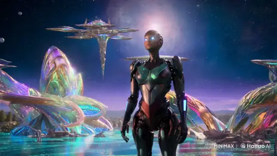 Valkyra's Futuristic Synthesis and Galactic Aspiration – AI Generated Video | Hailuo AI