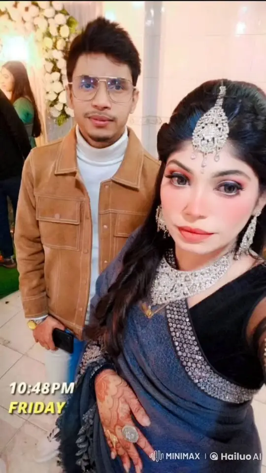 Couple Kisses as Wedding Guests Celebrate – AI Generated Video | Hailuo AI