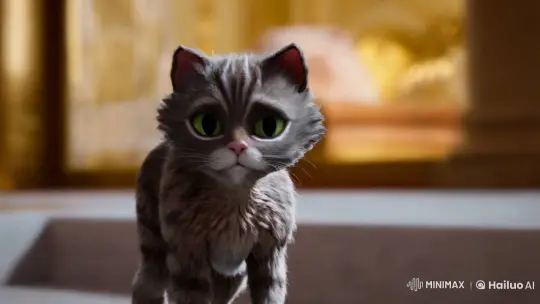 Stray Cat Encounters Wealth Inside Lavish Mansion – AI Generated Video | Hailuo AI