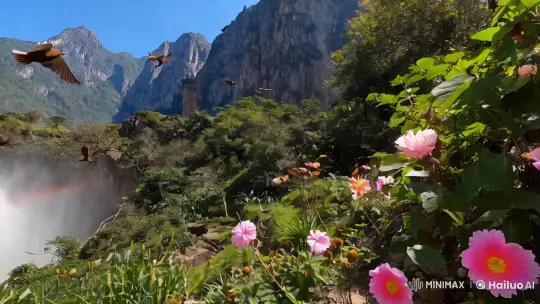Mountain Serenity: Nature's Majestic Beauty – AI Generated Video | Hailuo AI