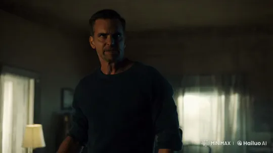 Man's Fury Captured in Dimly Lit, Aesthetic Frame – AI Generated Video | Hailuo AI