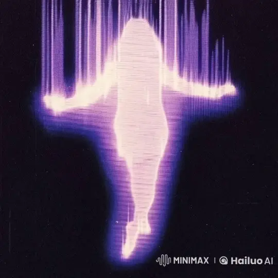 Pulsating Holographic Figure in Serene Live2D Animation – AI Generated Video | Hailuo AI