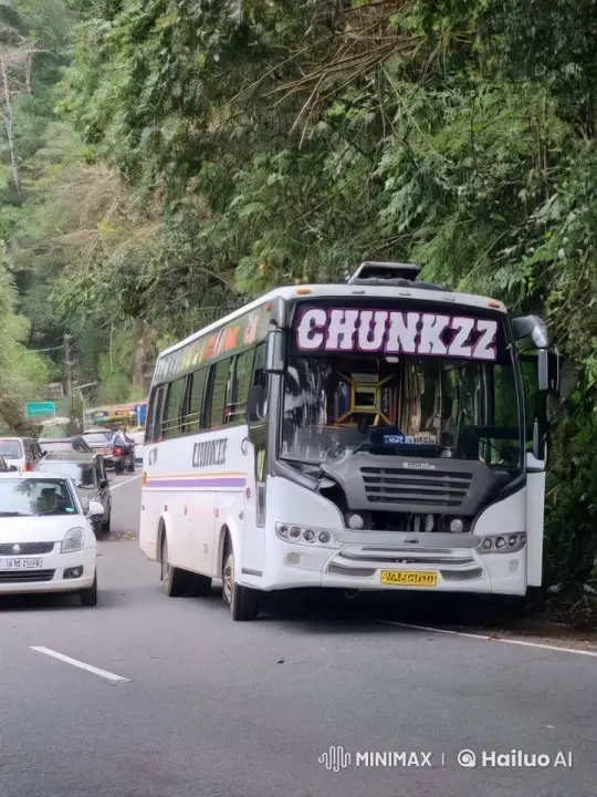 Highway Drama: Bus Launches into Air in Epic Action Scene – AI Generated Video | Hailuo AI