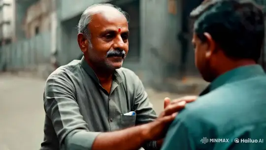 Sonu Bhai's Altruistic Moment in Urban Solitude – AI Generated Video | Hailuo AI