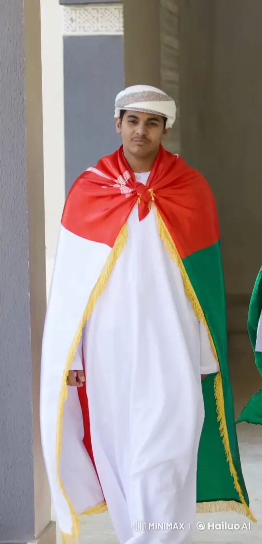 Young Man Smokes in Traditional Attire in Quiet Corridor – AI Generated Video | Hailuo AI