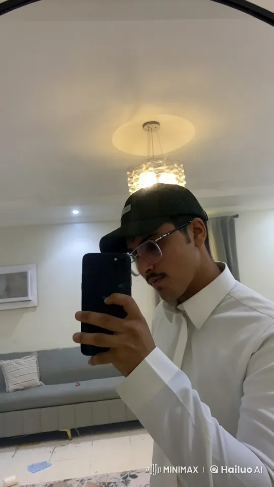Young Man Takes Selfie, Smokes in Relaxed Setting – AI Generated Video | Hailuo AI