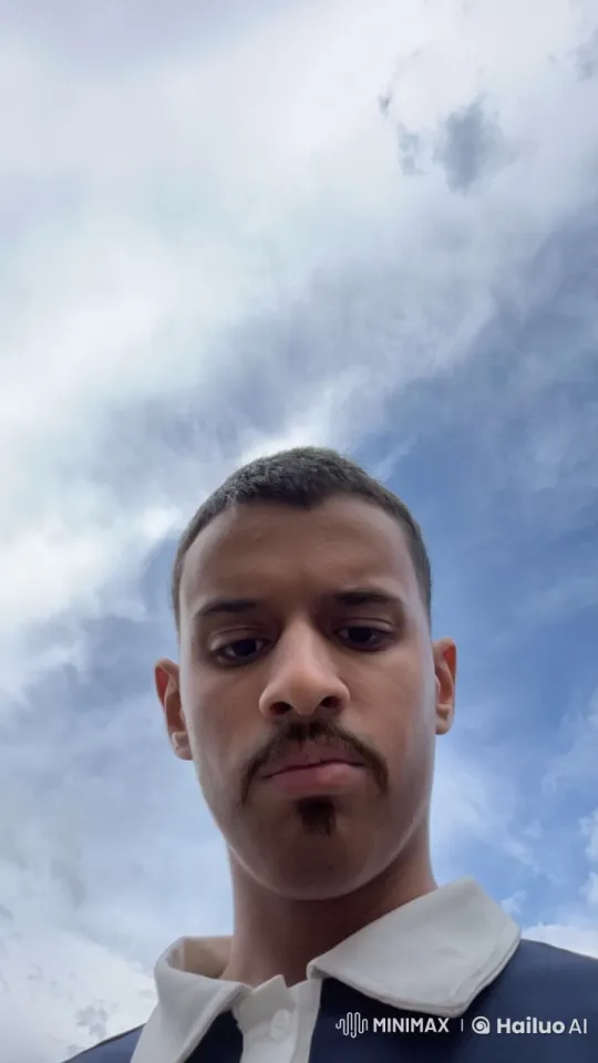 Young Man Reflects with a Cigarette Under Cloudy Skies – AI Generated Video | Hailuo AI
