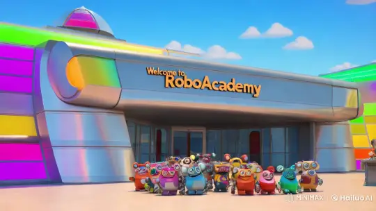 RoboAcademy: A Futuristic School Experience – AI Generated Video | Hailuo AI