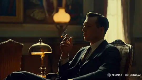 Contemplative Man in Vintage Setting – AI Generated Video | Hailuo AI