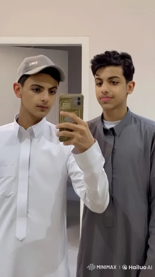 Young Men Taking Selfie and Smoking in Mirror Scene – AI Generated Video | Hailuo AI