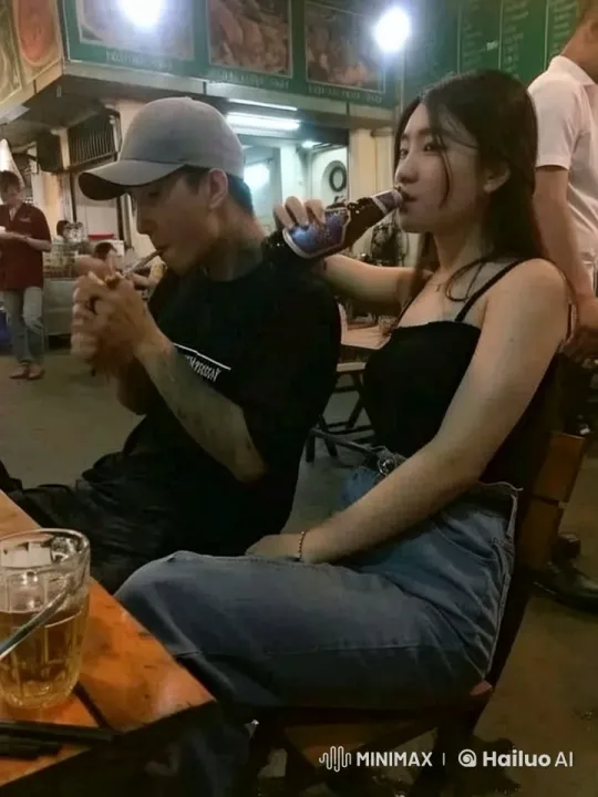 Evening Atmosphere in a Street Food Restaurant – AI Generated Video | Hailuo AI