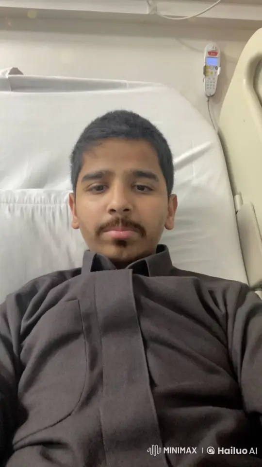 Young Man Smokes Calmly in Hospital Bed – AI Generated Video | Hailuo AI