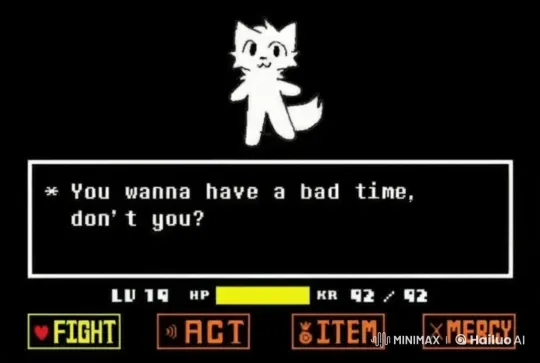 Femsans: A Menacing Encounter in Retro-Style Game Interface – AI Generated Video | Hailuo AI