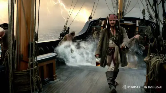 Captain Jack Sparrow on a Stormy Pirate Ship – AI Generated Video | Hailuo AI