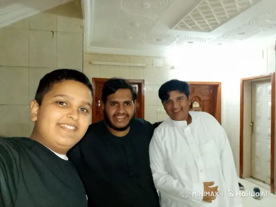 Three Friends Playfully Fighting in Bright Room – AI Generated Video | Hailuo AI