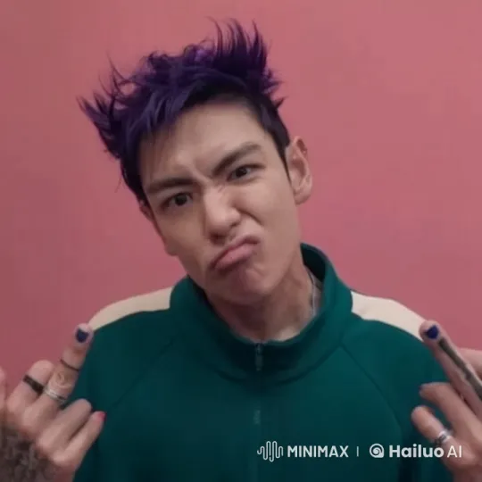 Rebellious Person Expresses Frustration with Wild Gestures – AI Generated Video | Hailuo AI