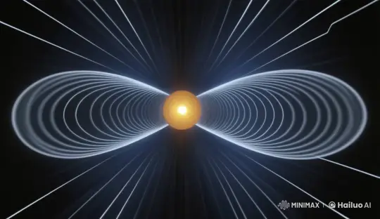 Glowing Sphere Emitting Mesmerizing Electromagnetic Waves – AI Generated Video | Hailuo AI